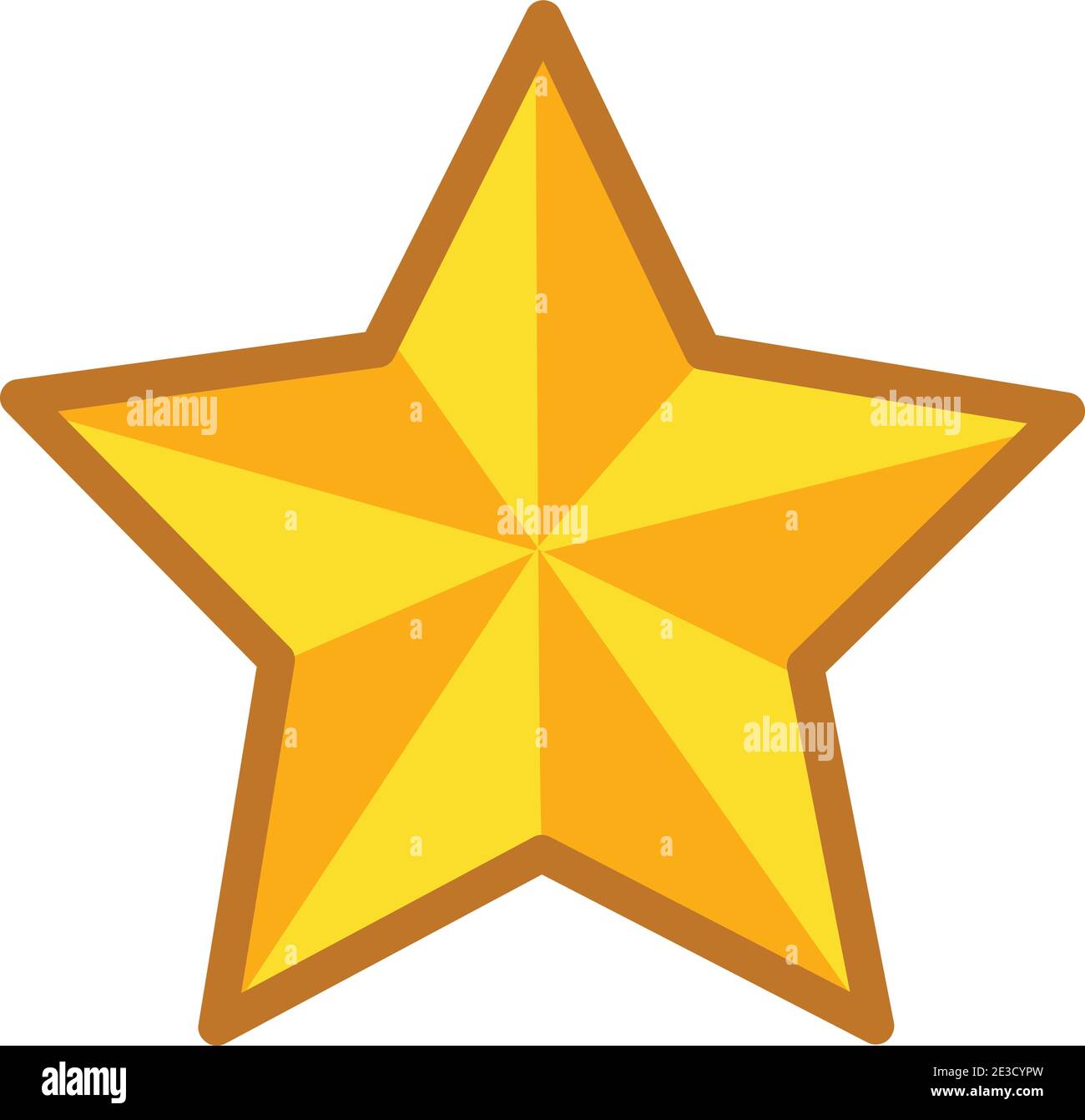 golden star icon isolated on white background stock illustration Stock ...