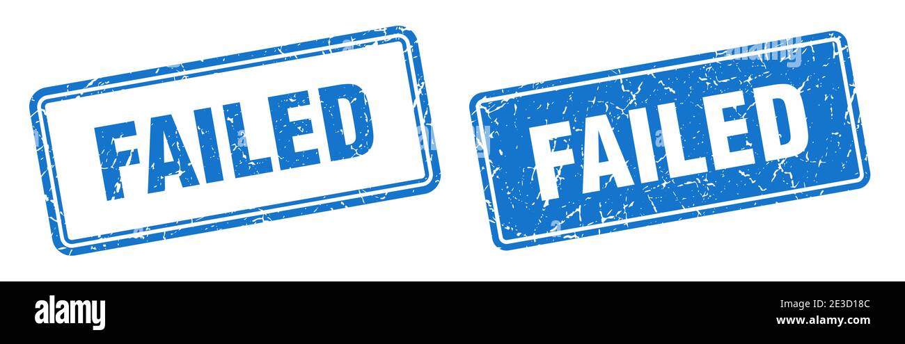 failed square stamp. failed grunge sign set Stock Vector Image & Art ...