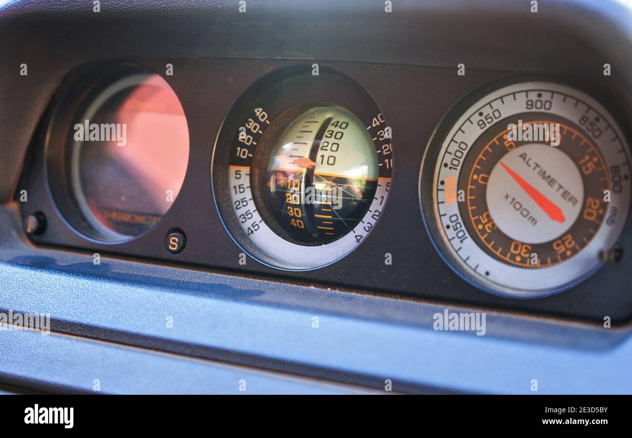 https://c8.alamy.com/comp/2E3D5BY/altitude-inclinometer-or-clinometer-measure-in-suv-off-road-vehicle-dashboard-covered-with-red-dust-from-driving-in-desert-2E3D5BY.jpg