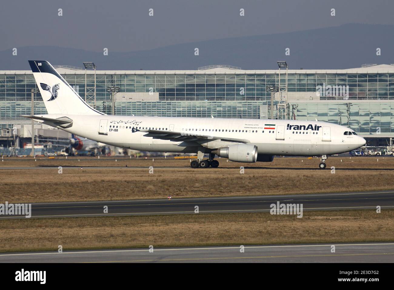 Iran Air Airbus A300-600 with registration EP-IBB on taxiway at