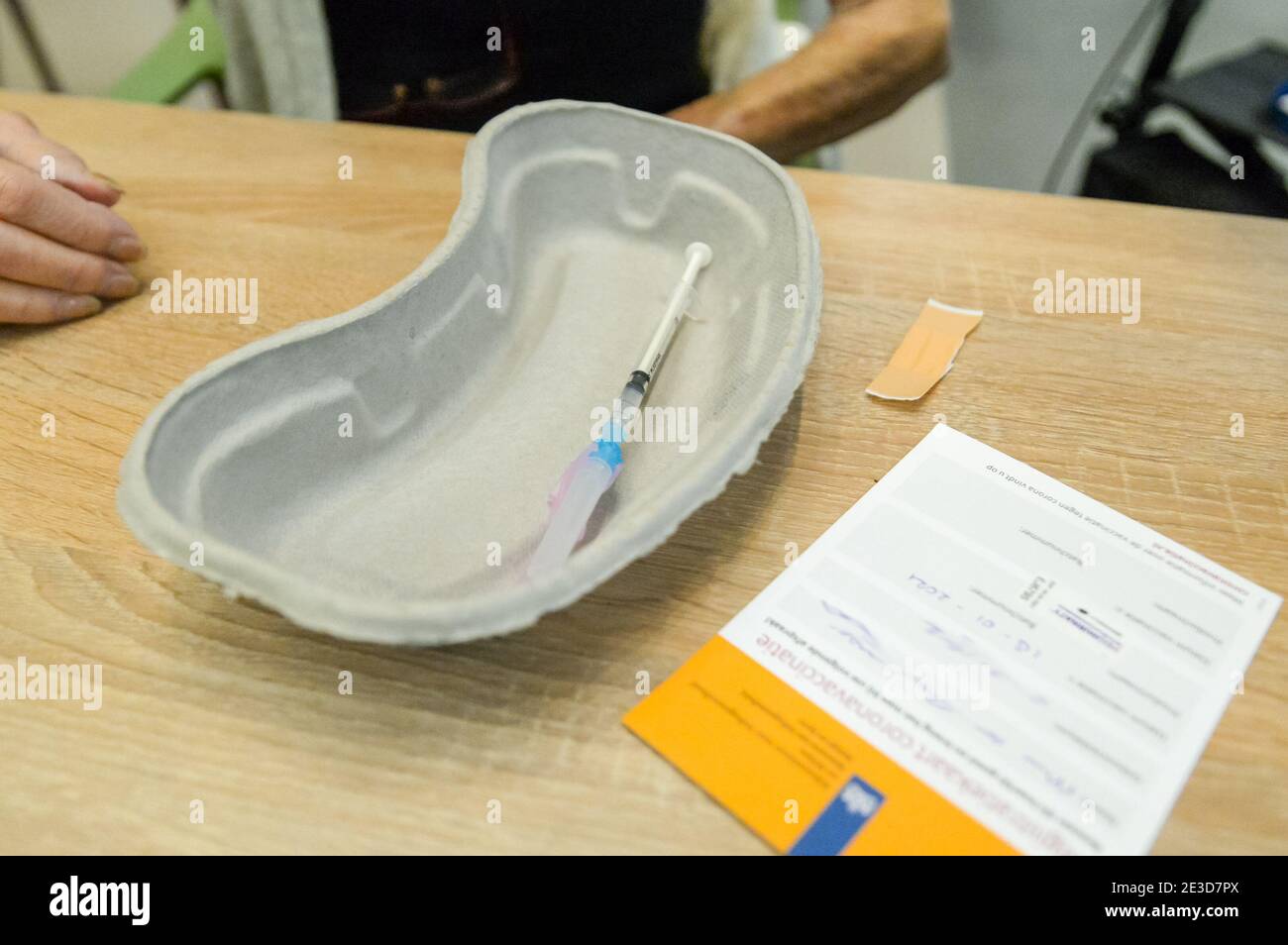 VEGHEL, NETHERLANDS JANUARY 18 View of a Pfizer COVID19 vaccine