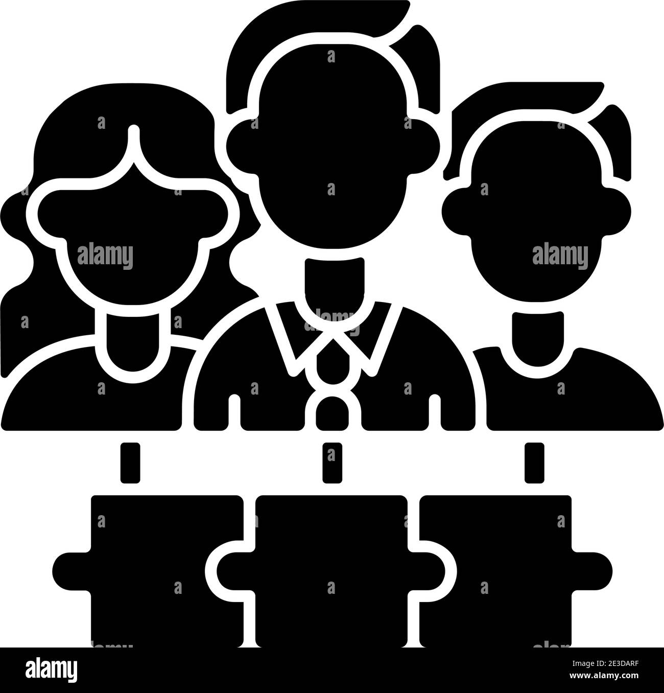 Team black glyph icon Stock Vector Image & Art - Alamy