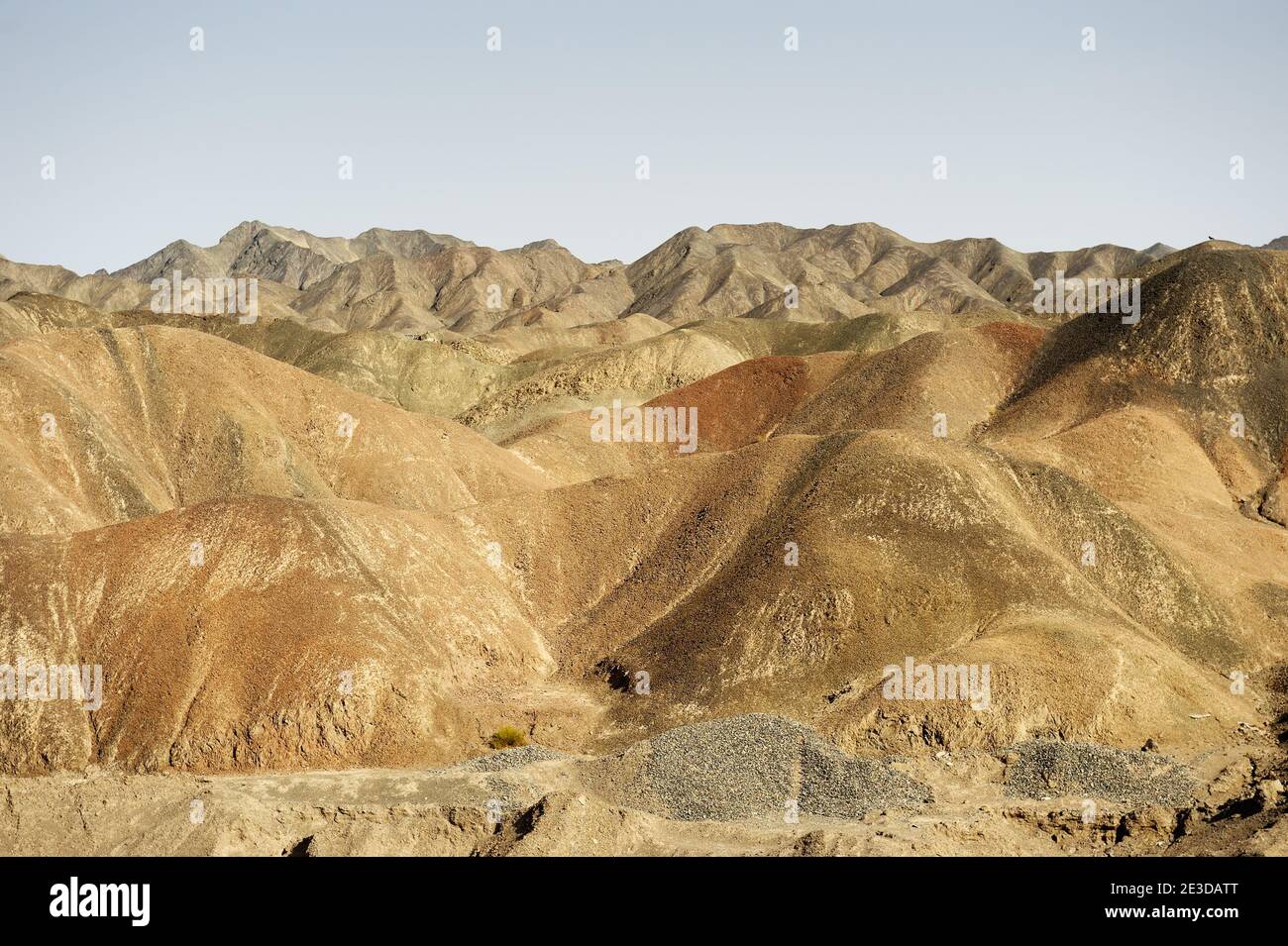 Hills in northern area of Xinjiang province Stock Photo