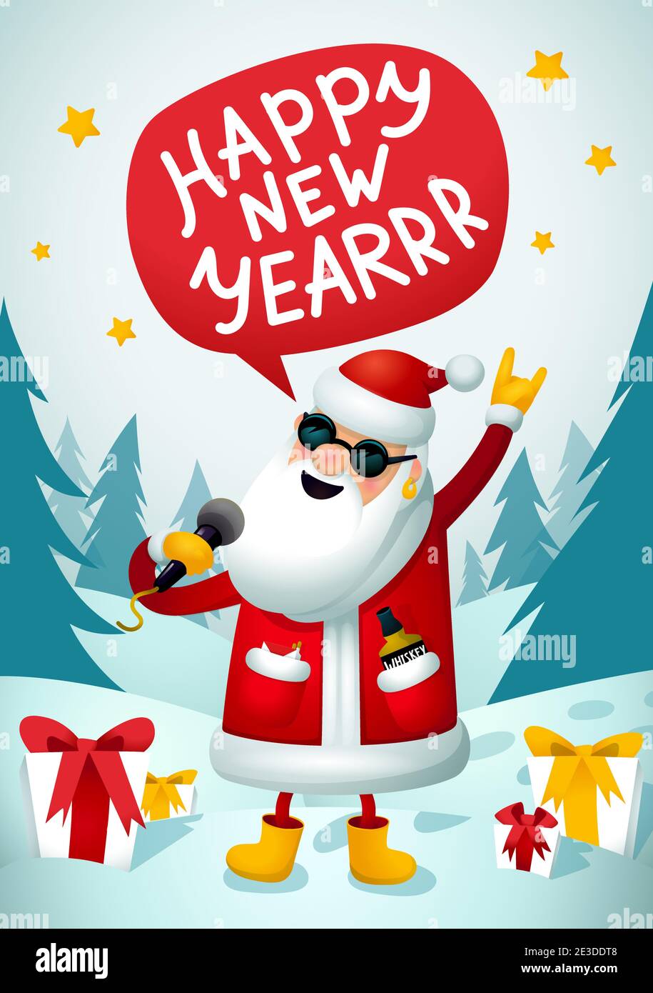 Rock n roll santa hi-res stock photography and images - Alamy