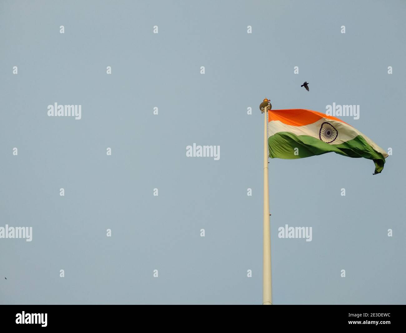 Closeup shot waving flag india hi-res stock photography and images - Alamy