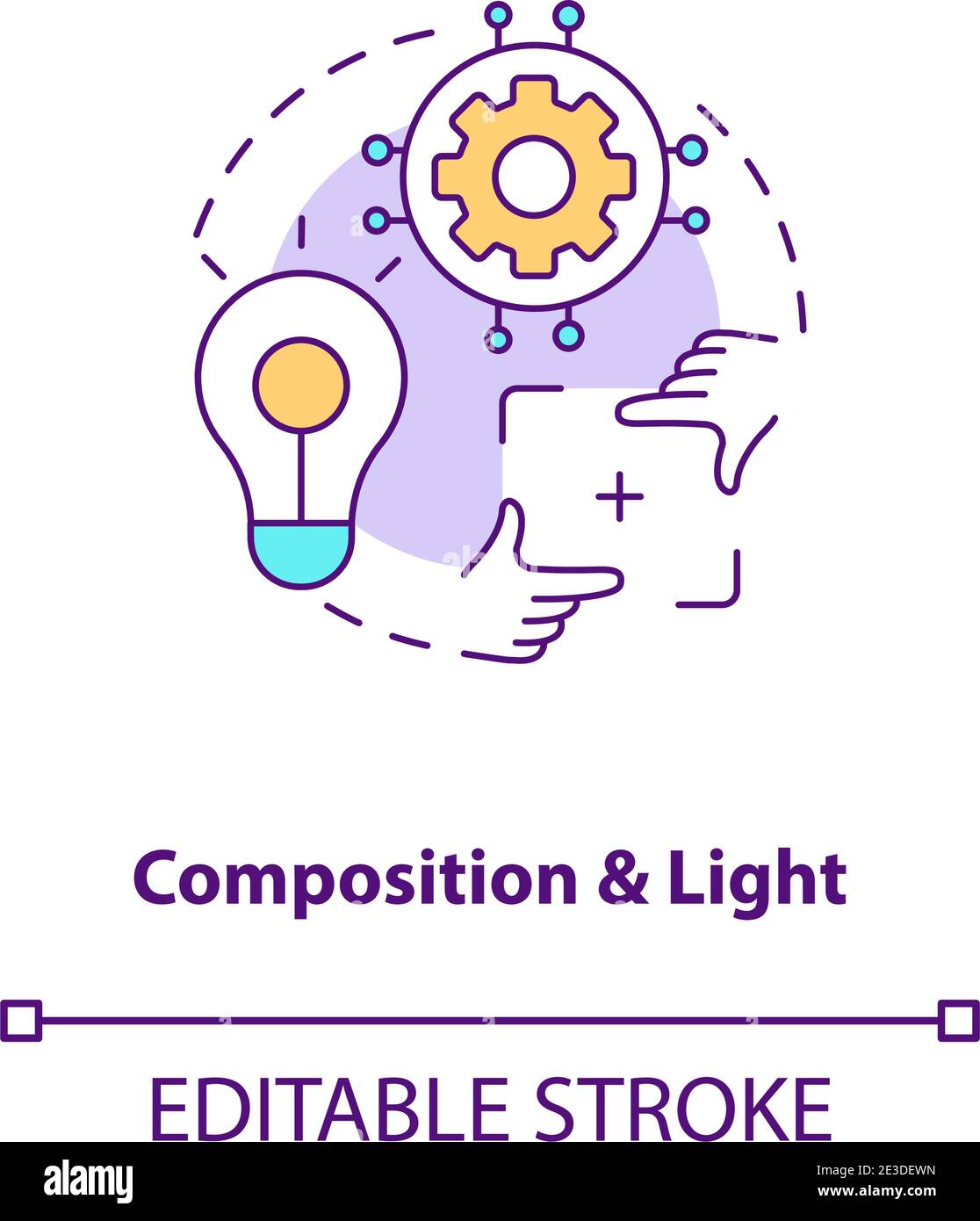 Composition and light concept icon Stock Vector Image & Art - Alamy