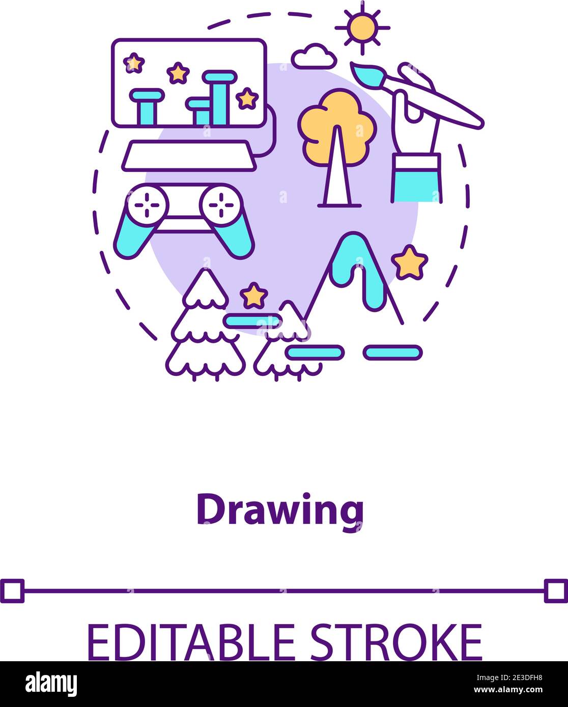 Drawing concept icon Stock Vector Image & Art - Alamy