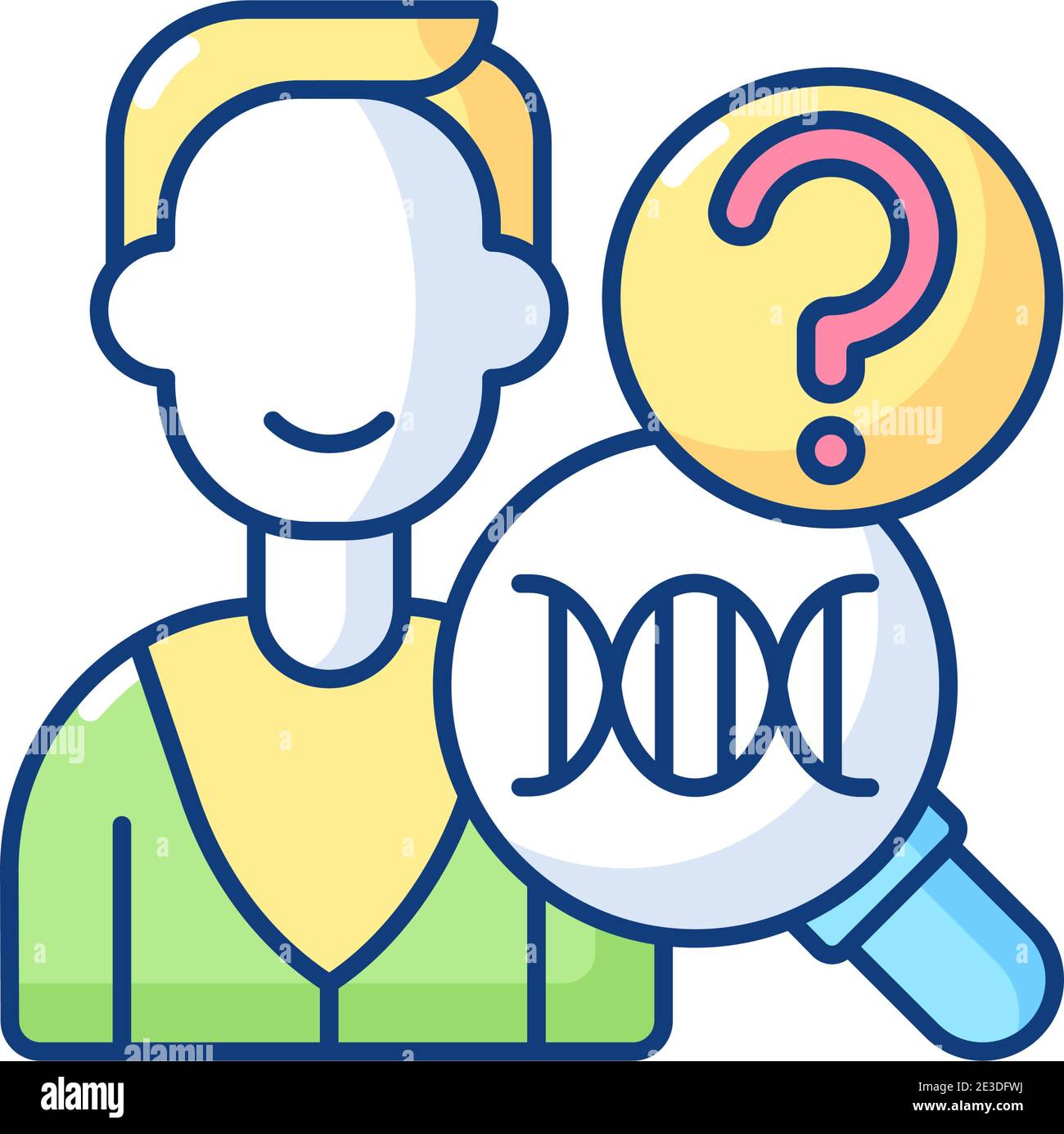 DNA test RGB color icon Stock Vector Image & Art - Alamy