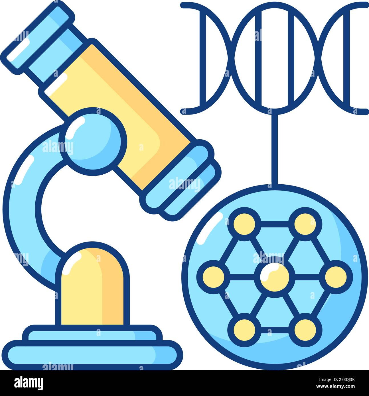 DNA microarray RGB color icon Stock Vector Image & Art - Alamy