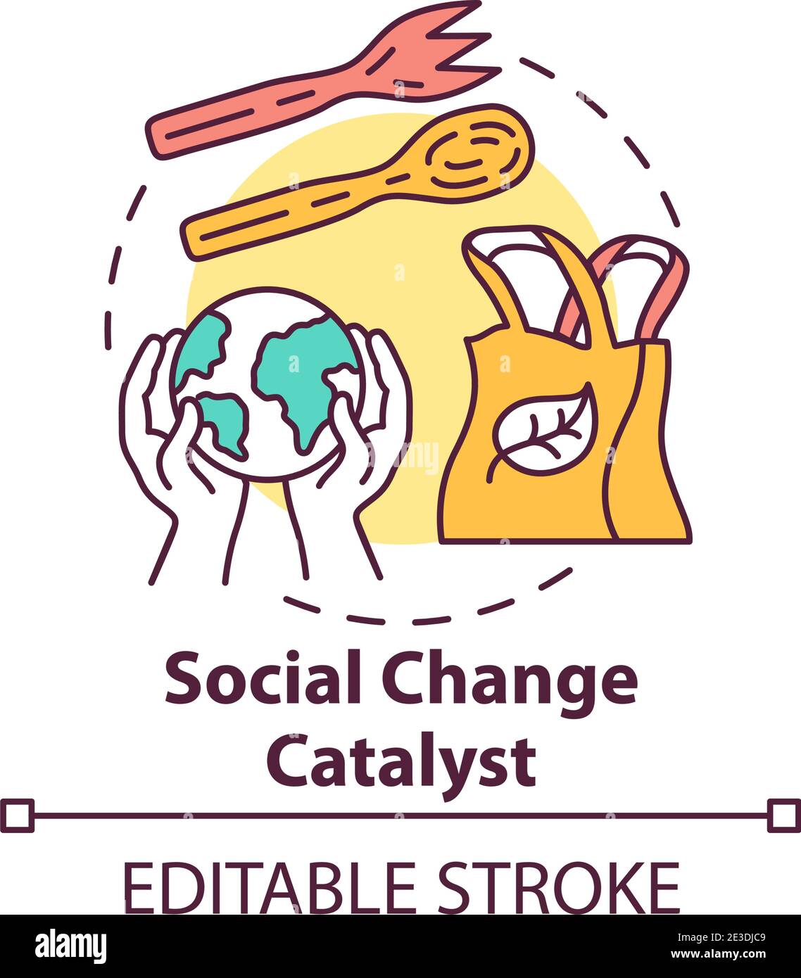 Social change catalyst concept icon Stock Vector Image & Art Alamy