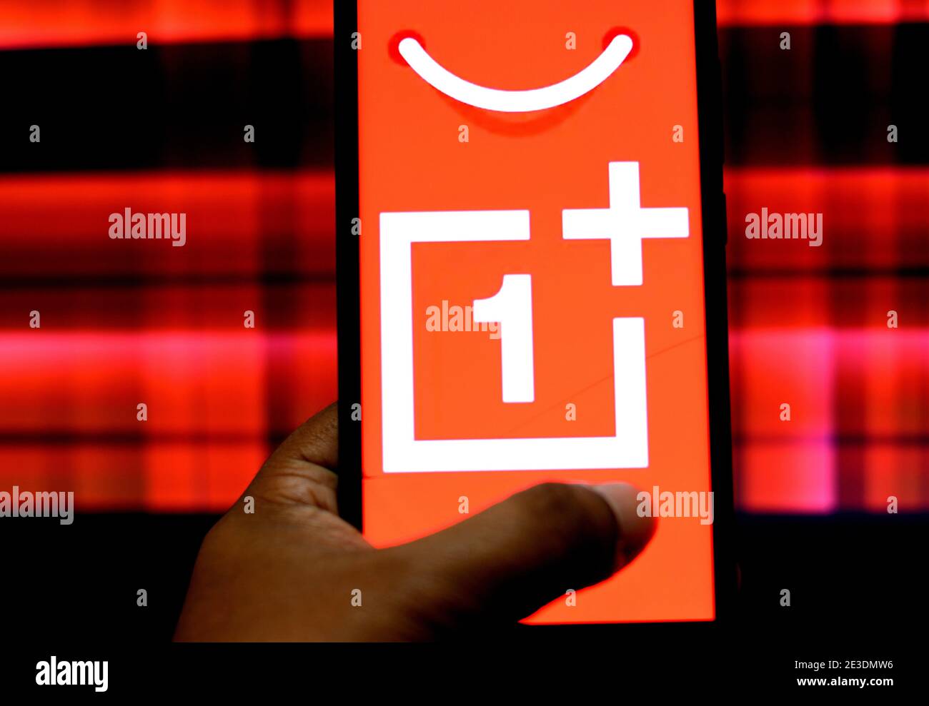 India 18th Jan 21 In This Photo Illustration An Oneplus Logo Seen Displayed On A Smartphone Credit Avishek Das Sopa Images Zuma Wire Alamy Live News Stock Photo Alamy