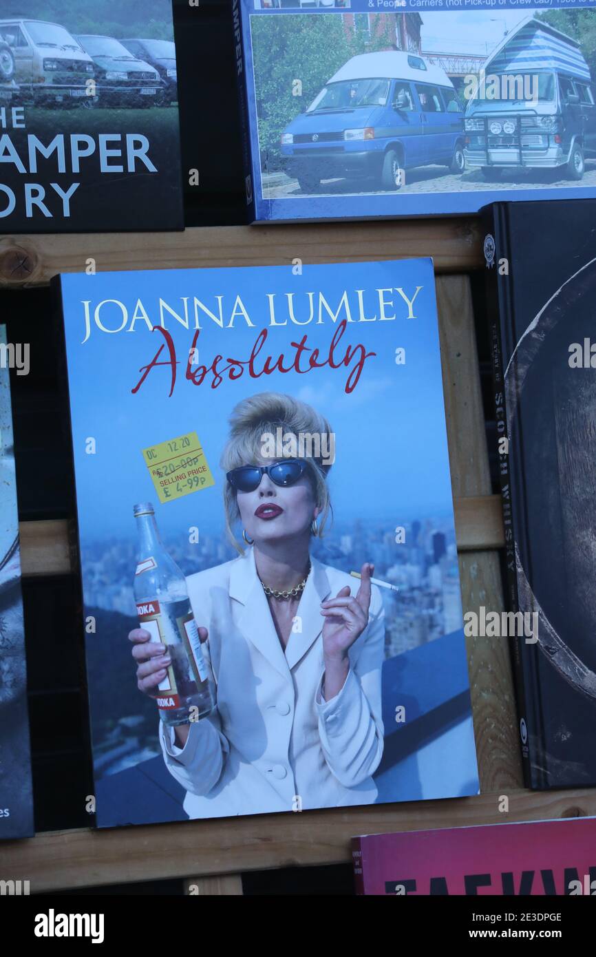 Absolutely by Joanna Lumley in a bookshop window Stock Photo
