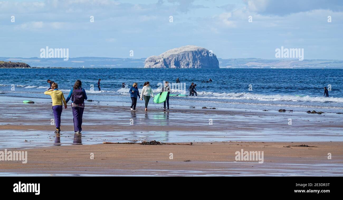 Belhaven Bay Beach Dunbar High Resolution Stock Photography and Images