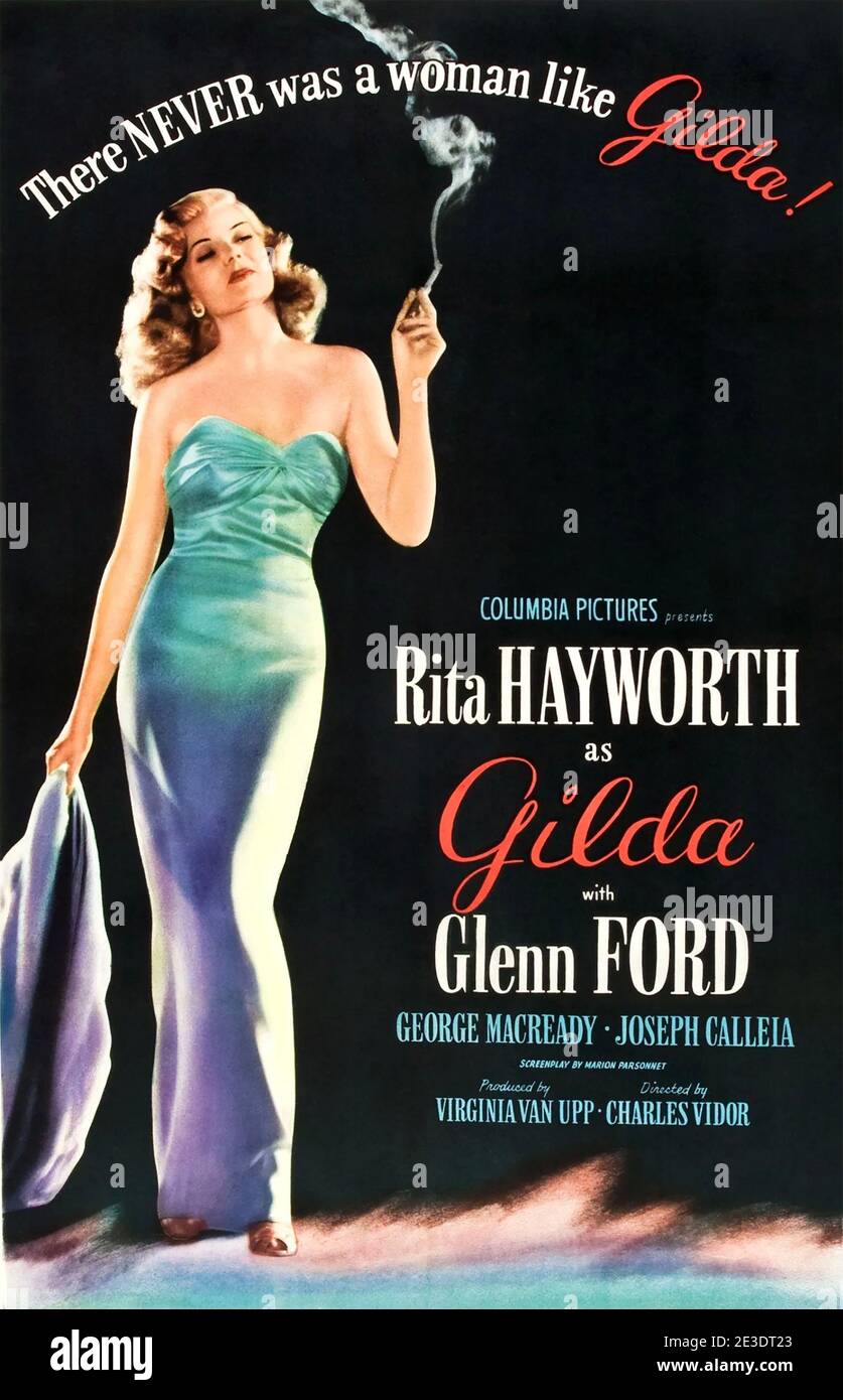GILDA 1946 Columbia Pictures film with Rita Hayworth Stock Photo