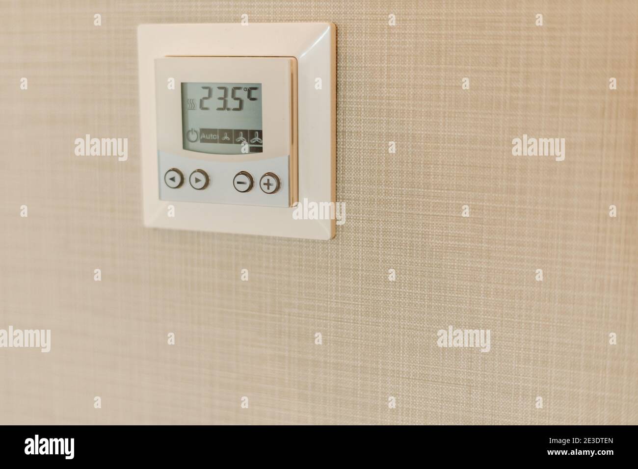 Air conditioning thermostat controller unit Stock Photo