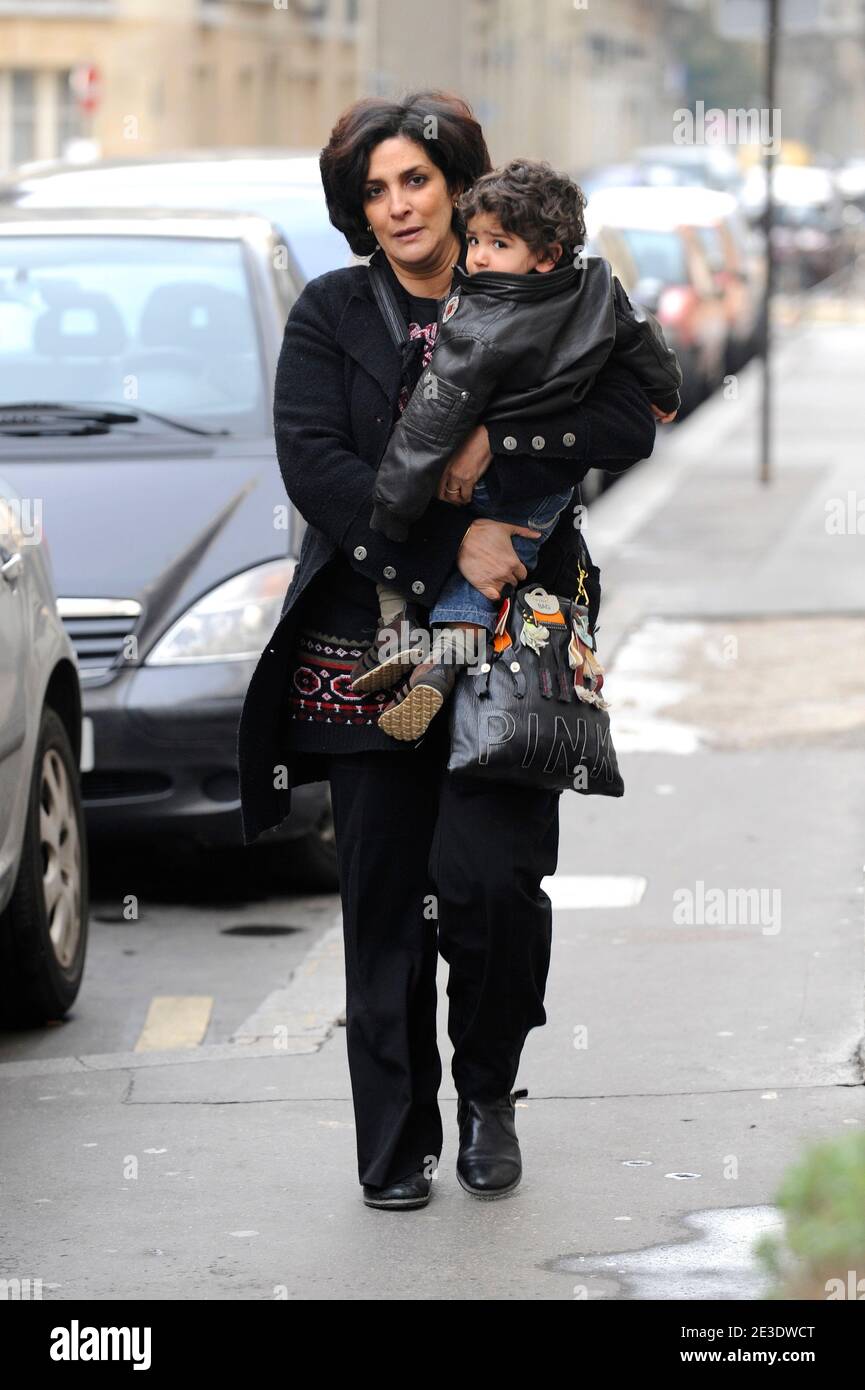 Rachida Dati s Sister Arriving At The Maternity Clinic La Muette In Rachida Dati s Sister Arriving At The Maternity Clinic La Muette In