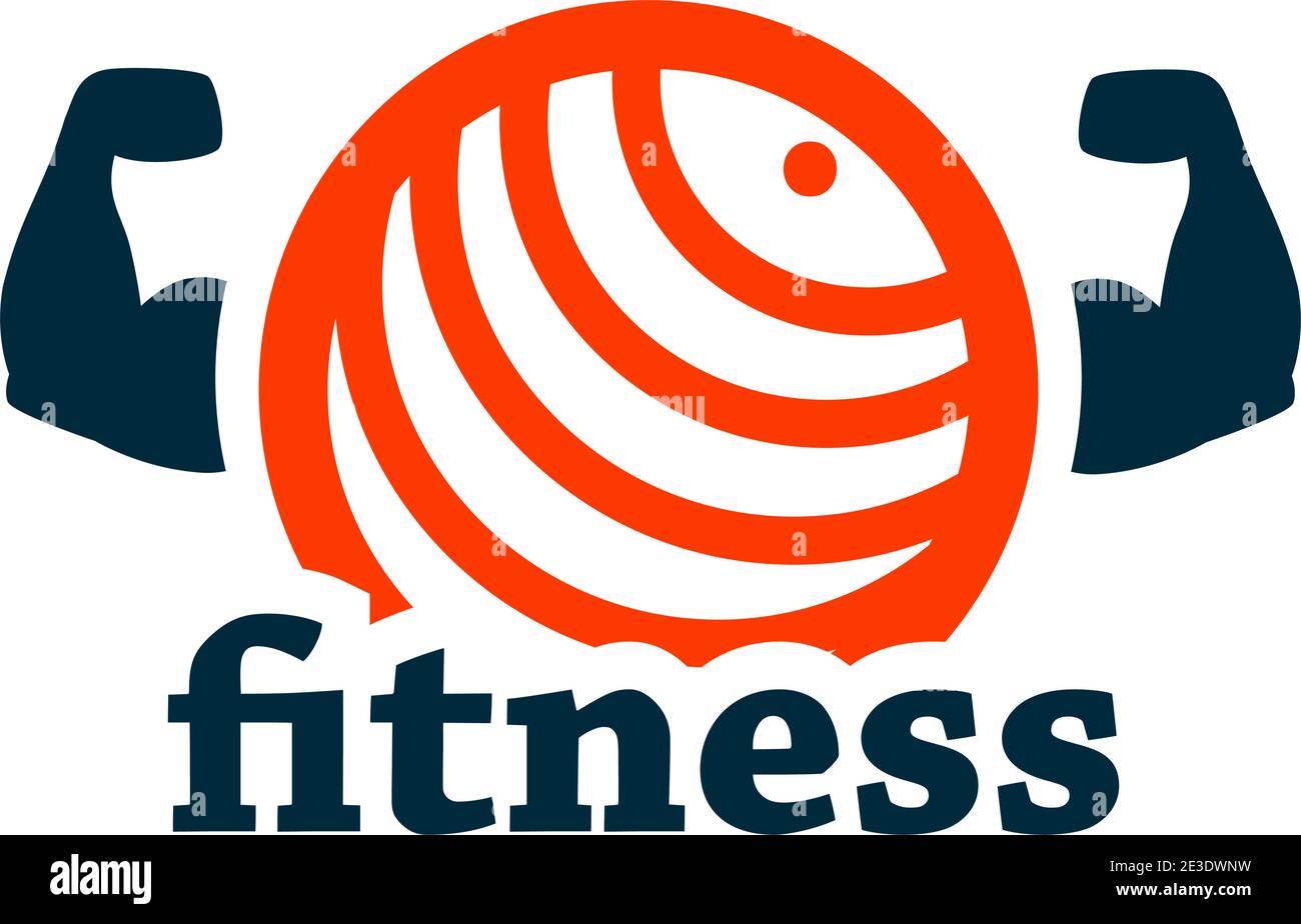 Fitness icon on white for web and mobile. Stock Vector
