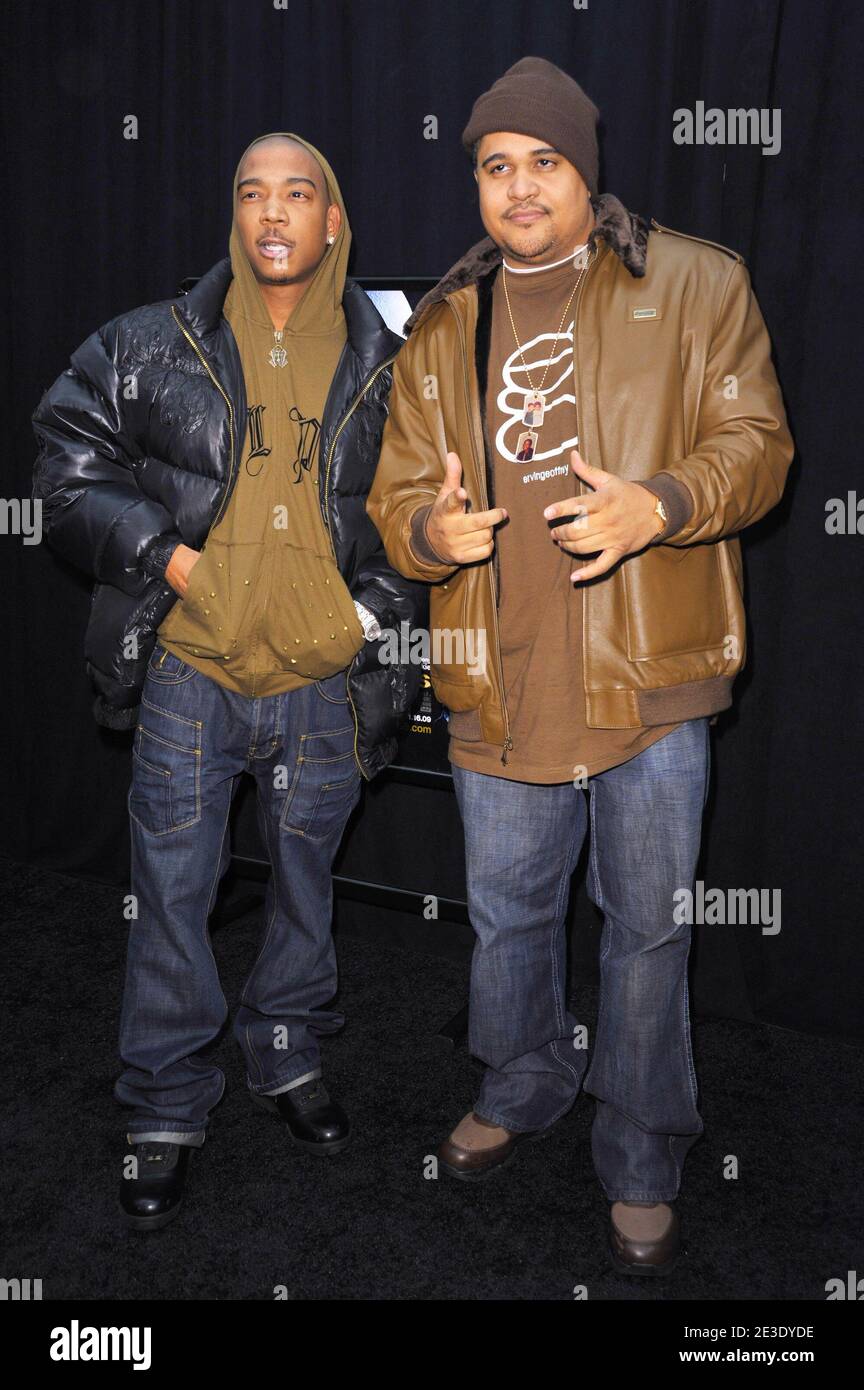 Ja Rule (L) and Irv Gotti arriving for the premiere of 'Notorious' at the AMC Lincoln Square in