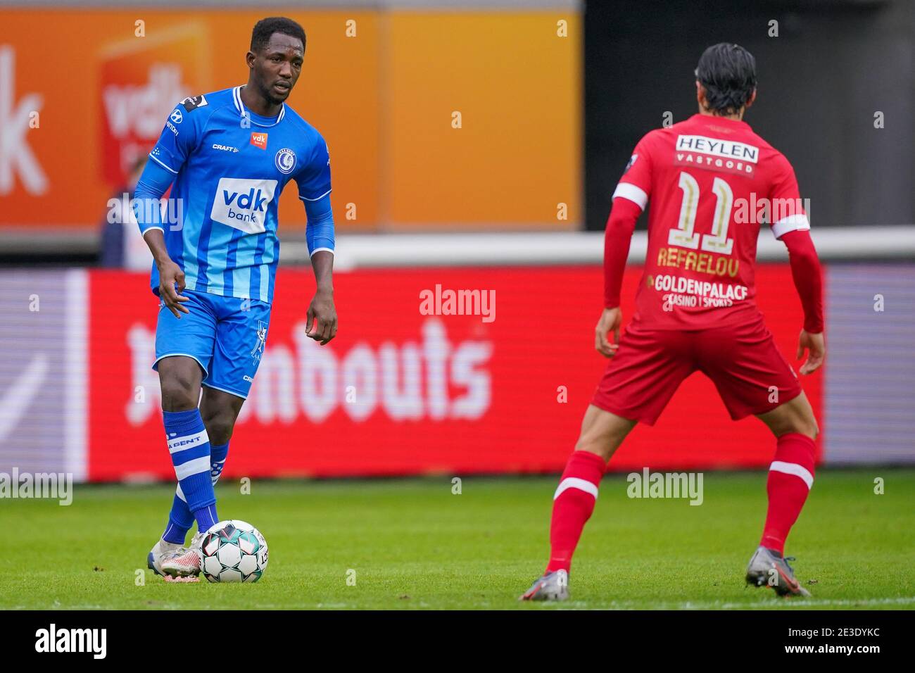 Ghent Belgium January 17 Sulayman Marreh Of Kaa Gent During The Pro League Match Between Kaa Gent And Royal Antwerp Fc At Ghelamco Arena On Januar Stock Photo Alamy