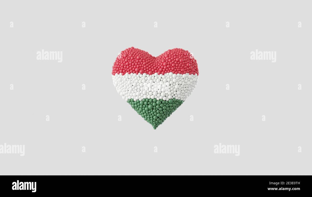 Hungary National Day. March 15. Revolution and Independence Day. Heart