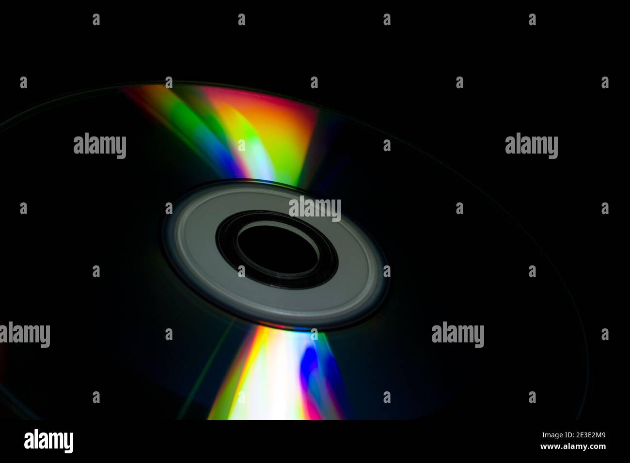 compact-disc on a black background Stock Photo