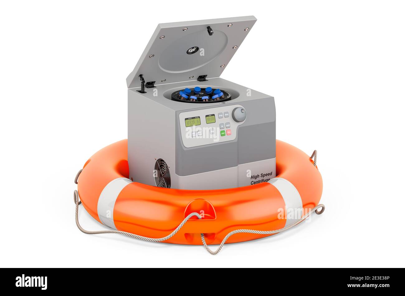 Repair and service of laboratory centrifuge, 3D rendering isolated on