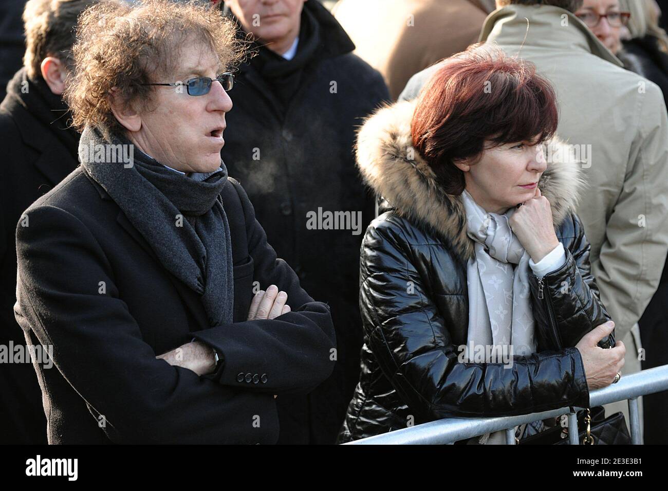 Alain Souchon attending the funeral ceremony of French producer, director and actor Claude Berri at Bagneux cemetery's jewish district near Paris, France on January 15, 2009. Claude Berri, a legendary figure of French cinema since more than a half-century, died of a 'cerebral vascular' problem few days ago. He had his most recent success with 'Bienvenue chez les Ch'tis' ( Welcome to the Sticks), which has been seen by 20 million people in France. Photo by ABACAPRESS.COM Stock Photo