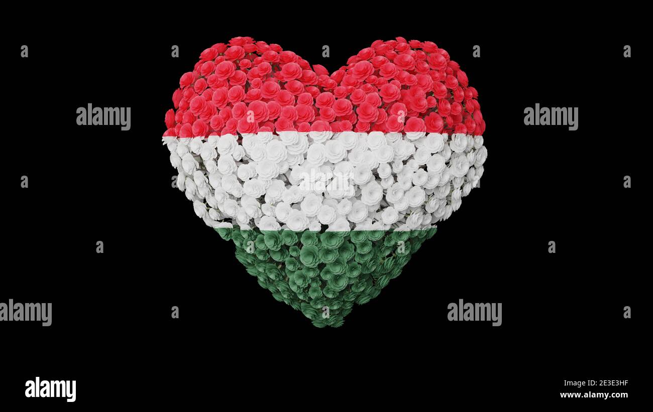 Hungary National Day. March 15. Revolution and Independence Day. Heart