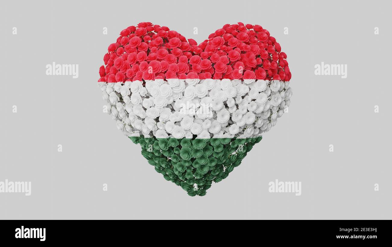 Hungary National Day. March 15. Revolution and Independence Day. Heart