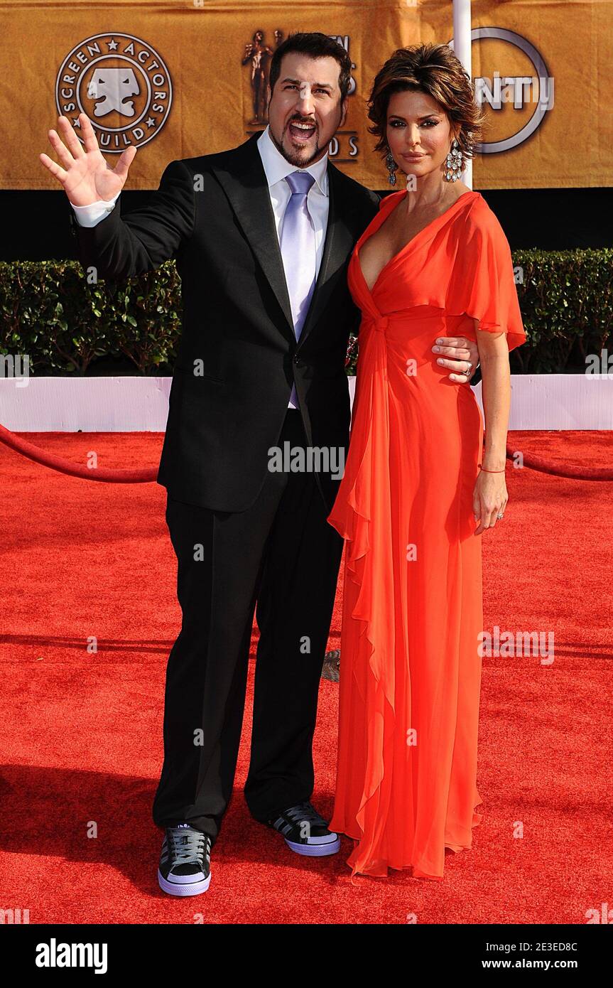 Joey Fatone and Lisa Rinna arriving for the 15th Annual Screen Actors