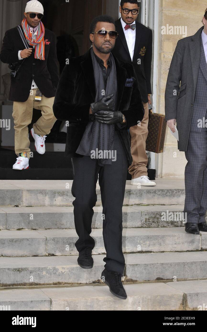 Kanye West attending the Christian Dior Spring Summer 2009 Haute Couture collection show held at Musee Rodin in Paris France on January 26 2009. Photo by Frederic Nebinger ABACAPRESS.COM Stock Photo A...