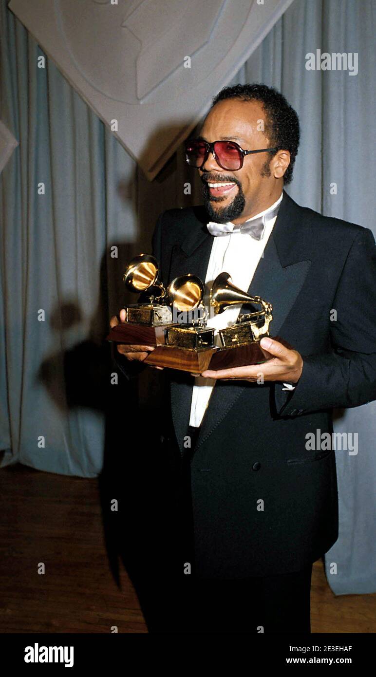 Quincy Jones at The 24th Annual Grammy Awards on February 24, 1982, at ...