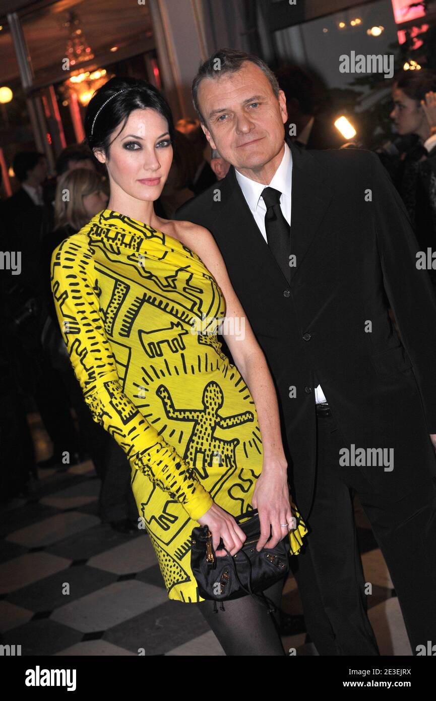 Mareva Galanter and Jean-Charles de Castelbajac attending the Sidaction  Gala 'Diner de la Mode' held