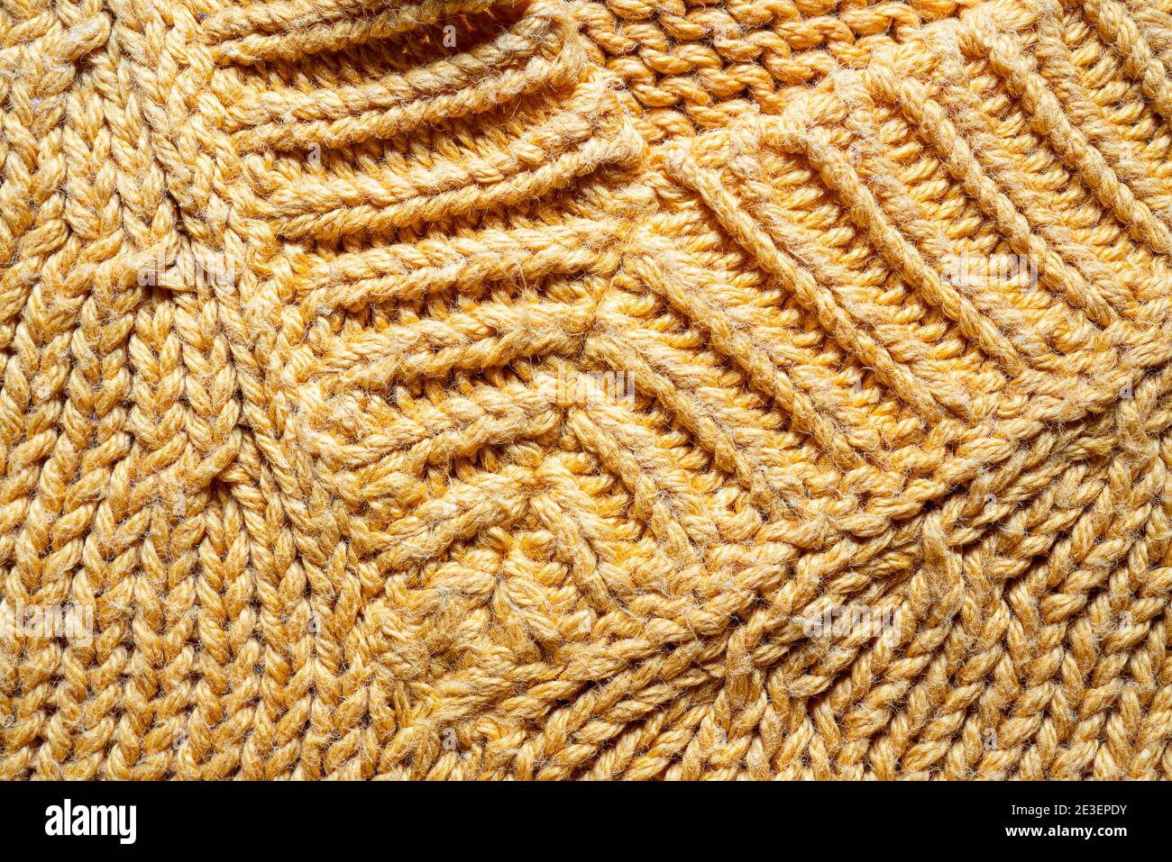 the texture of a yellow cotton jersey Stock Photo