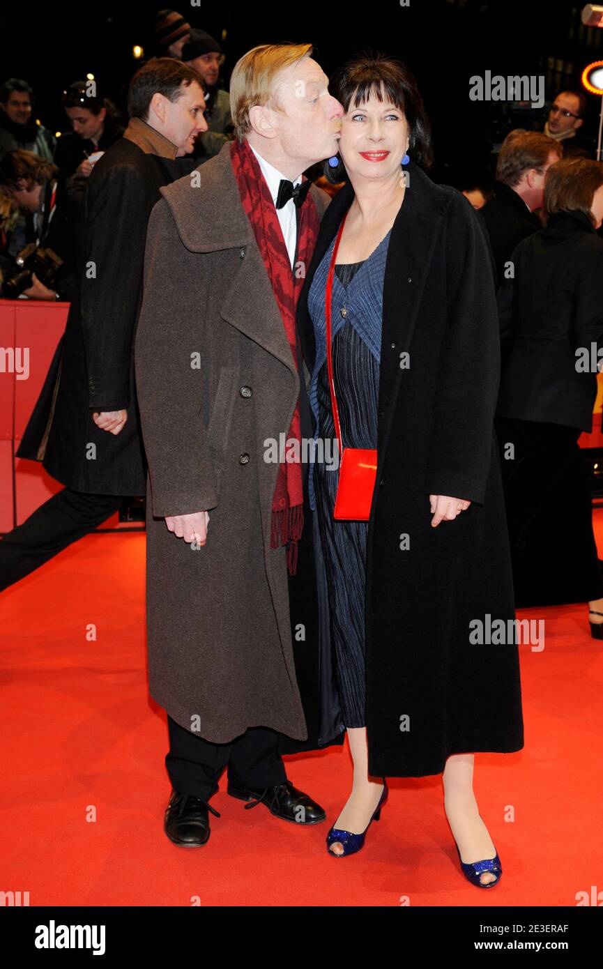 German actor Otto Sander and his wife Monika Hansen arriving at the premiere of 'The International' as part of the 59th Berlin Film Festival at the Berlinale Palast in Berlin, Germany on February 5, 2009. Photo by Mehdi Taamallah/ABACAPRESS.COM Stock Photo