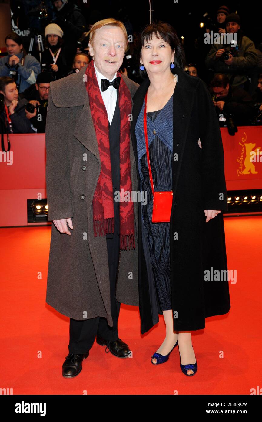 German actor Otto Sander and his wife Monika Hansen arriving at the premiere of 'The International' as part of the 59th Berlin Film Festival at the Berlinale Palast in Berlin, Germany on February 5, 2009. Photo by Mehdi Taamallah/ABACAPRESS.COM Stock Photo