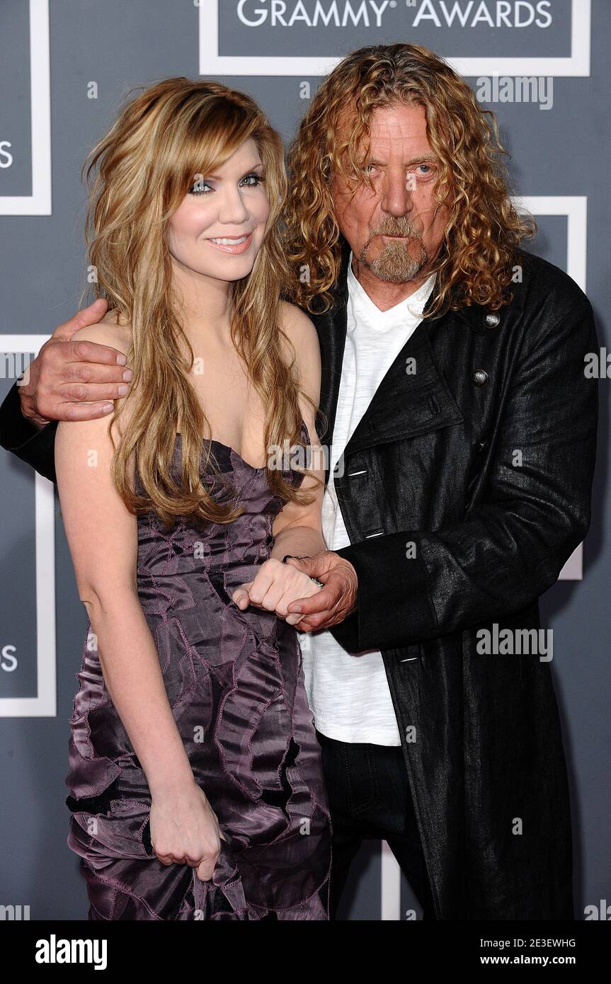 Alison Krauss and Robert Plant arriving at the 51st Annual Grammy Awards, held at the Staples Center in Los Angeles, CA, USA on February 8, 2009. Photo by Lionel Hahn/ABACAPRESS.COM Stock Photo