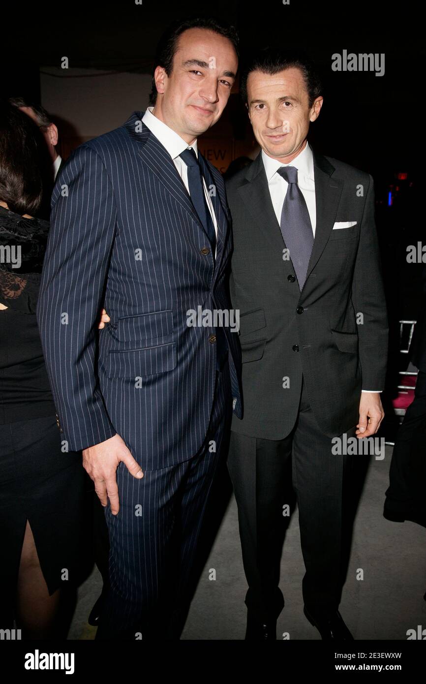 Olivier Sarkozy and Francois Sarkozy attend the Lycee Francais de New ...