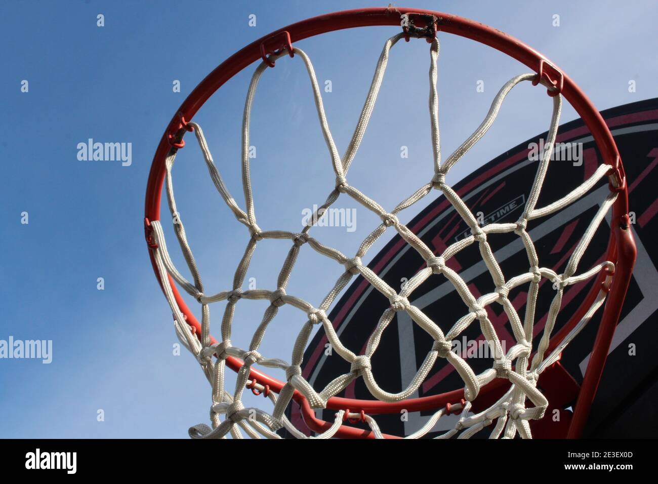 Basketball hoop close up Stock Photo
