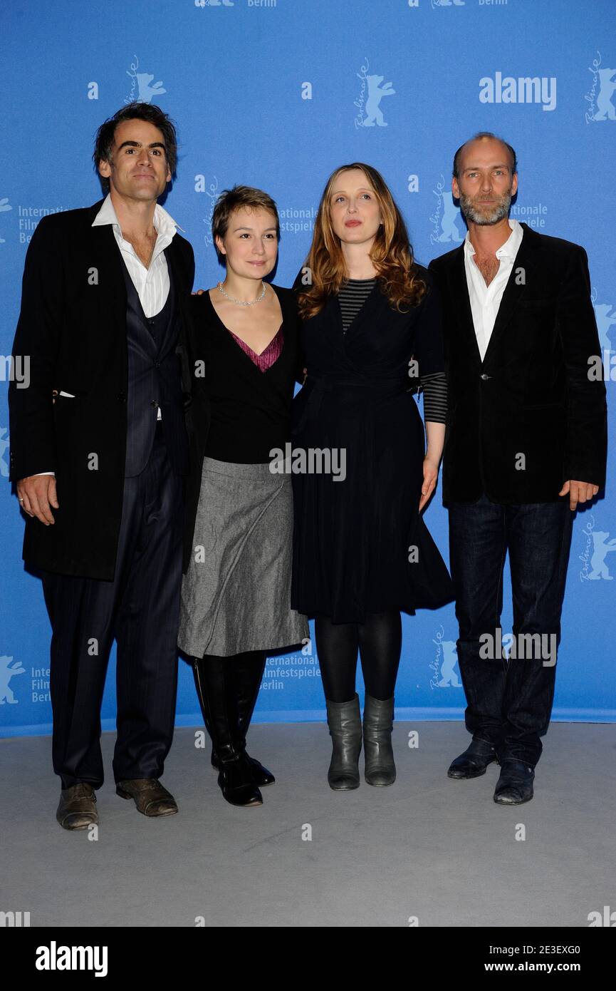 Sebastian Blomberg, Anamaria Marinca, Julie Delpy and Andro Steinborn attend the photocall for 'The Countess' as part of the 59th Berlin Film Festival at the Grand Hyatt Hotel on February 9, 2009 in Berlin, Germany. Photo by Mehdi Taamallah/ABACAPRESS.COM Stock Photo