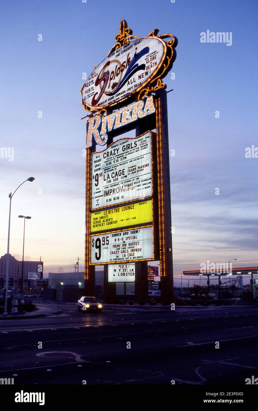 Riviera Hotel, Las Vegas Boulevard, looking northeast — Calisphere
