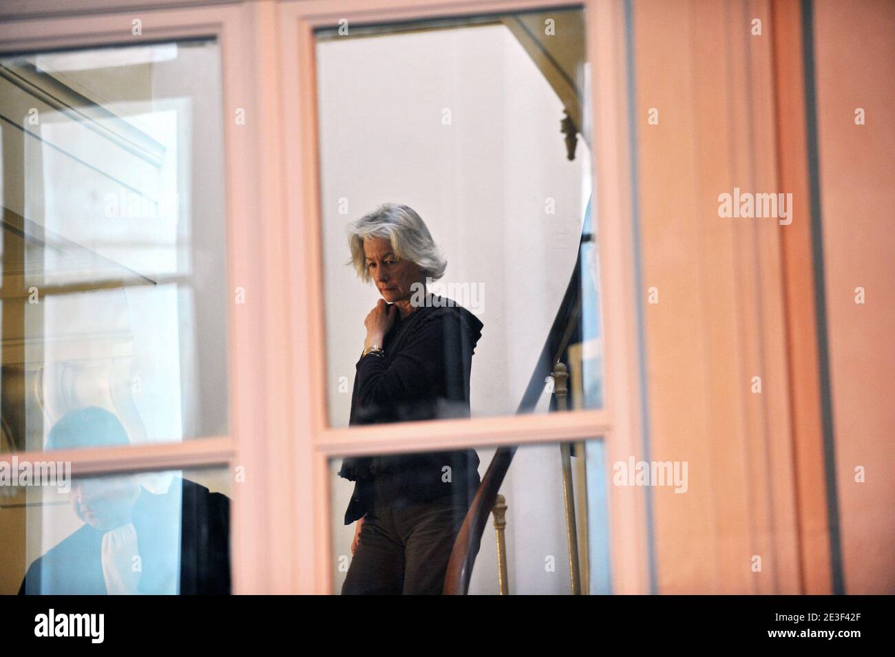 Dominique Erignac, widow of former French prefect Claude Erignac at the Paris courthouse to attend the Yvan Colonna Trial, in Paris, France, on February 16, 2009. Photo by Mousse/ABACAPRESS.COM Stock Photo