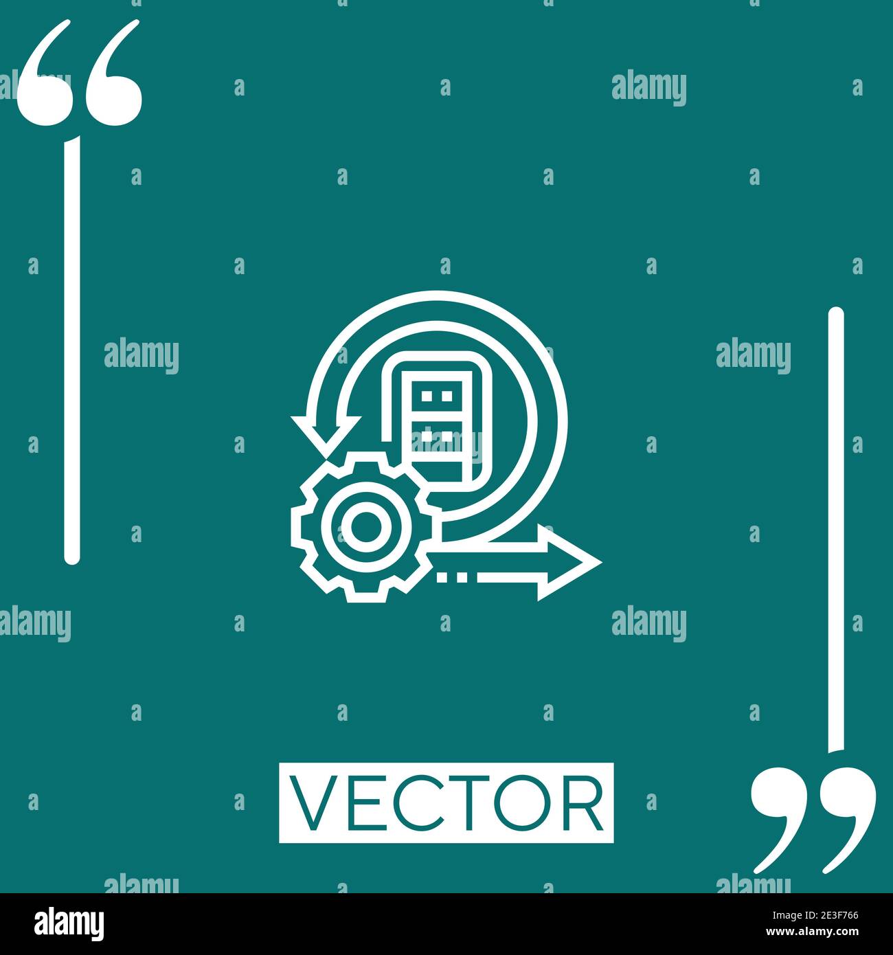 software development vector icon Linear icon. Editable stroke line Stock Vector