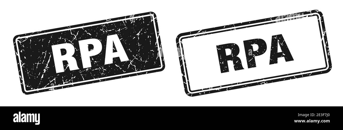 rpa square stamp. rpa grunge sign set Stock Vector Image & Art - Alamy