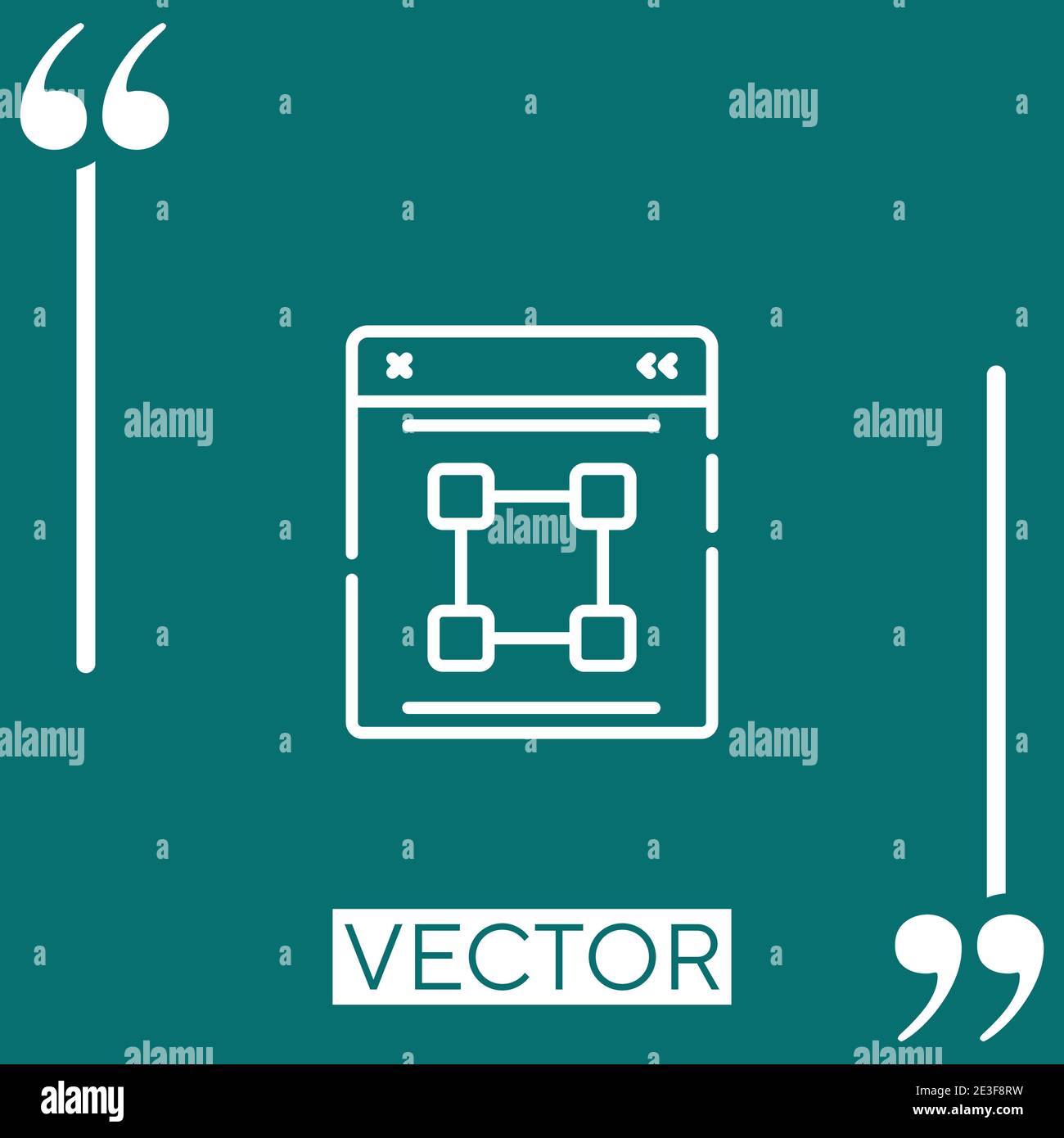 tools vector icon Linear icon. Editable stroke line Stock Vector