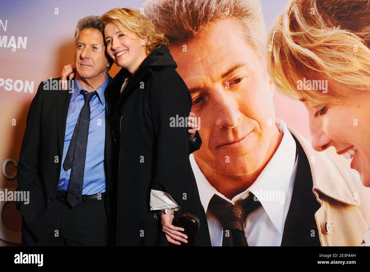 Dustin Hoffman, Emma Thompson attending the premiere of 'Last Chance for Love' held at UGC Bercy