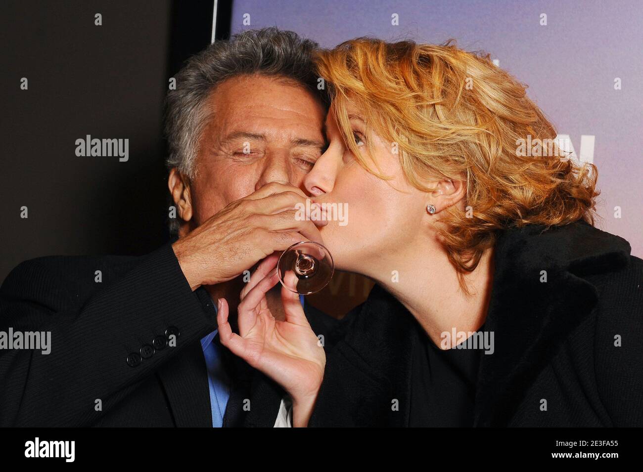 Dustin Hoffman, Emma Thompson attending the premiere of 'Last Chance for Love' held at UGC Bercy