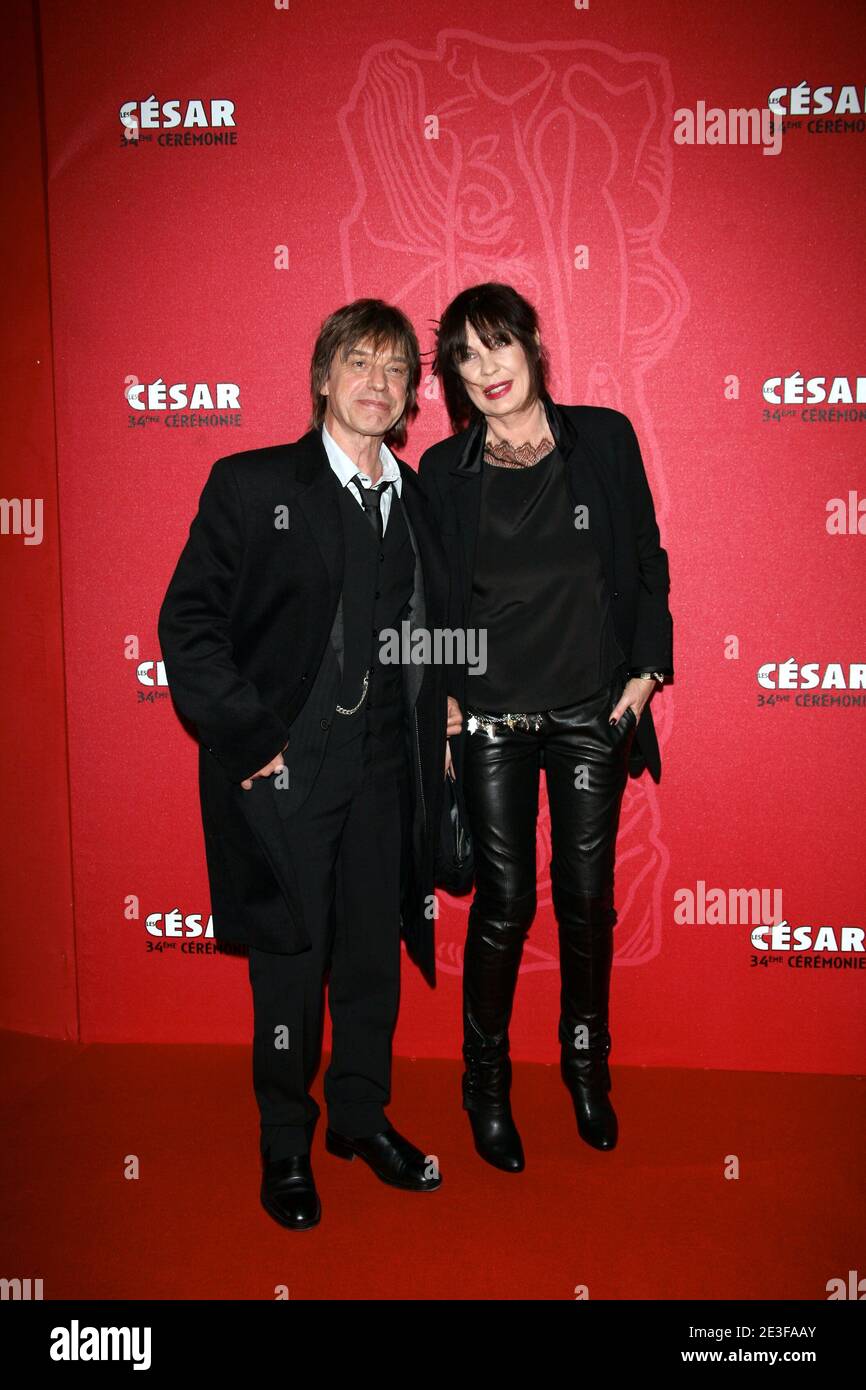 Jean-Louis Aubert arriving to the 34th Cesar ceremony ( French cinema  awards) held at the Theatre du Chatelet in Paris, France on February 27,  2009. Photo by Guignebourg-Nebinger/ABACAPRESS.COM Stock Photo - Alamy