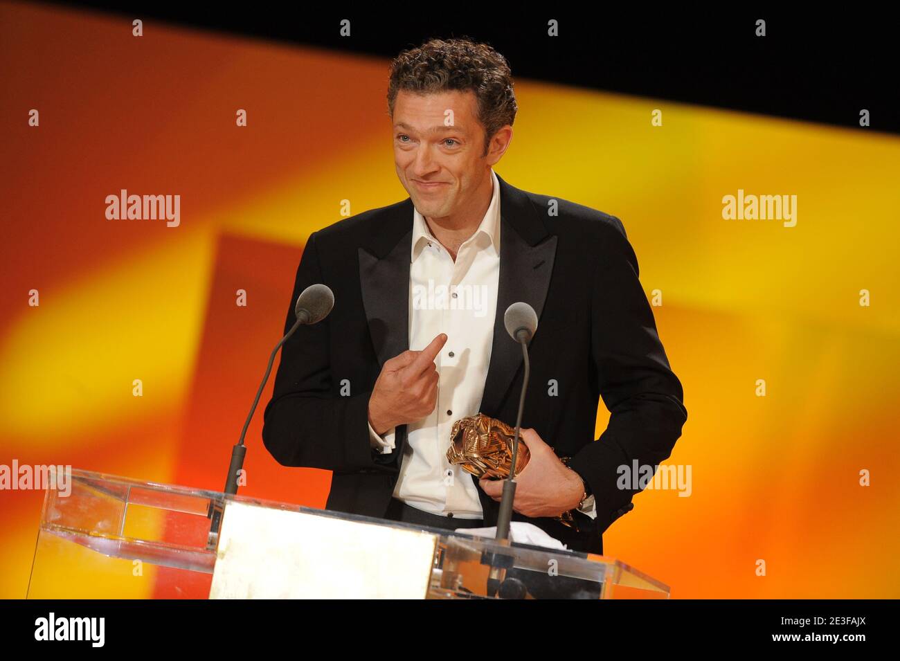 Best actor Vincent Cassel during the 34th Cesar ceremony ( French ...
