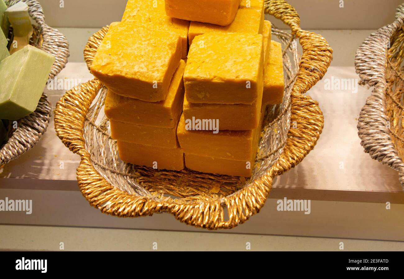Ecofriendly exfoliating bars of soap for hair and body Stock Photo Alamy